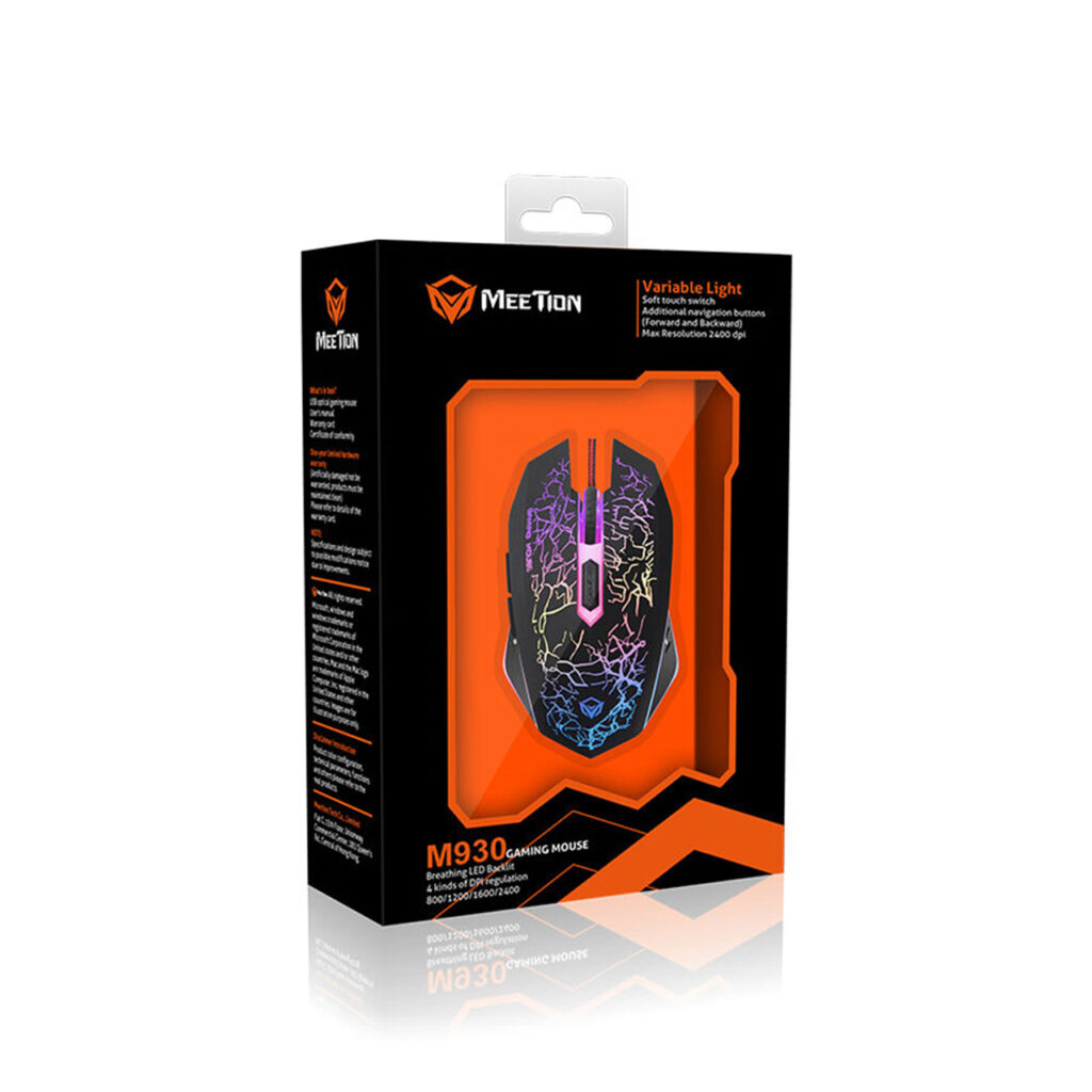 Meetion M930 Wired LED Backlit Gaming Mouse