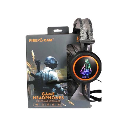 Fire Cam Gaming Headphone – RGB Surround Sound, Noise-Canceling Mic & Comfort Fit