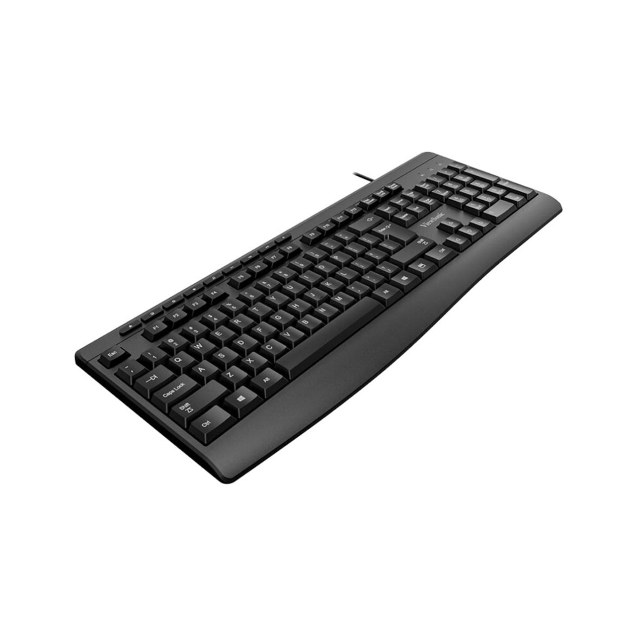 1-5-1.jpg ViewSonic KU215 USB Wired Keyboard | Spill-Resistant | Quiet Office Keys | Wrist Rest - Image 1