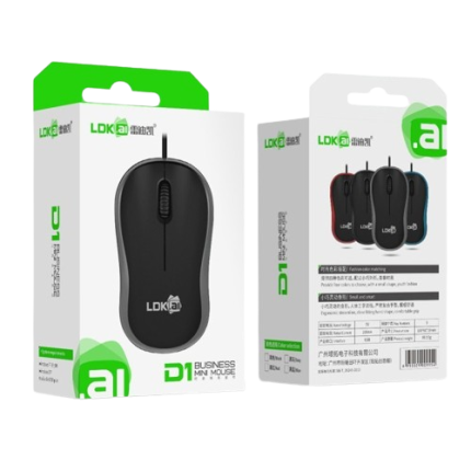 LDK AI D2 Optical Mouse – Budget USB Wired Mouse for Home & Office in Nepal
