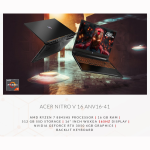 Acer Nitro V 16 ANV16-41 | AMD Ryzen 7 8845HS Processor | 16GB RAM | 512GB Storage | Nvidia GeForce RTX 3050 6GB Graphics | 16" 165Hz Display - Image 2
