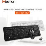 Meetion MT-C4120 Compact Wireless Keyboard & Mouse Combo | Silent Click | Nano Receiver | Affordable Set in Nepal