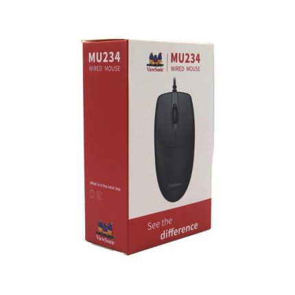 ViewSonic MU234 USB Wired Optical Mouse | High Precision & Comfort Mouse in Nepal